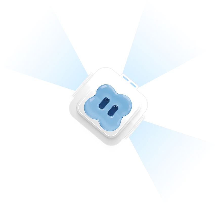 Construct enterprise agent with beams of light